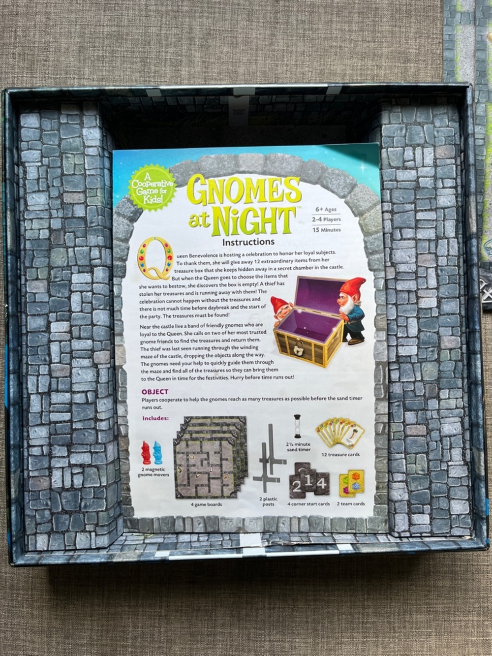 2 Peaceable Kingdom Cooperative Board Games Gnomes at Night & Race to Treasure - Picture 14 of 16